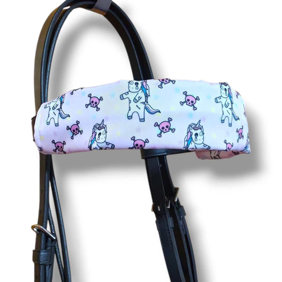 Water Repellent Zombie Unicorn Browband Cover