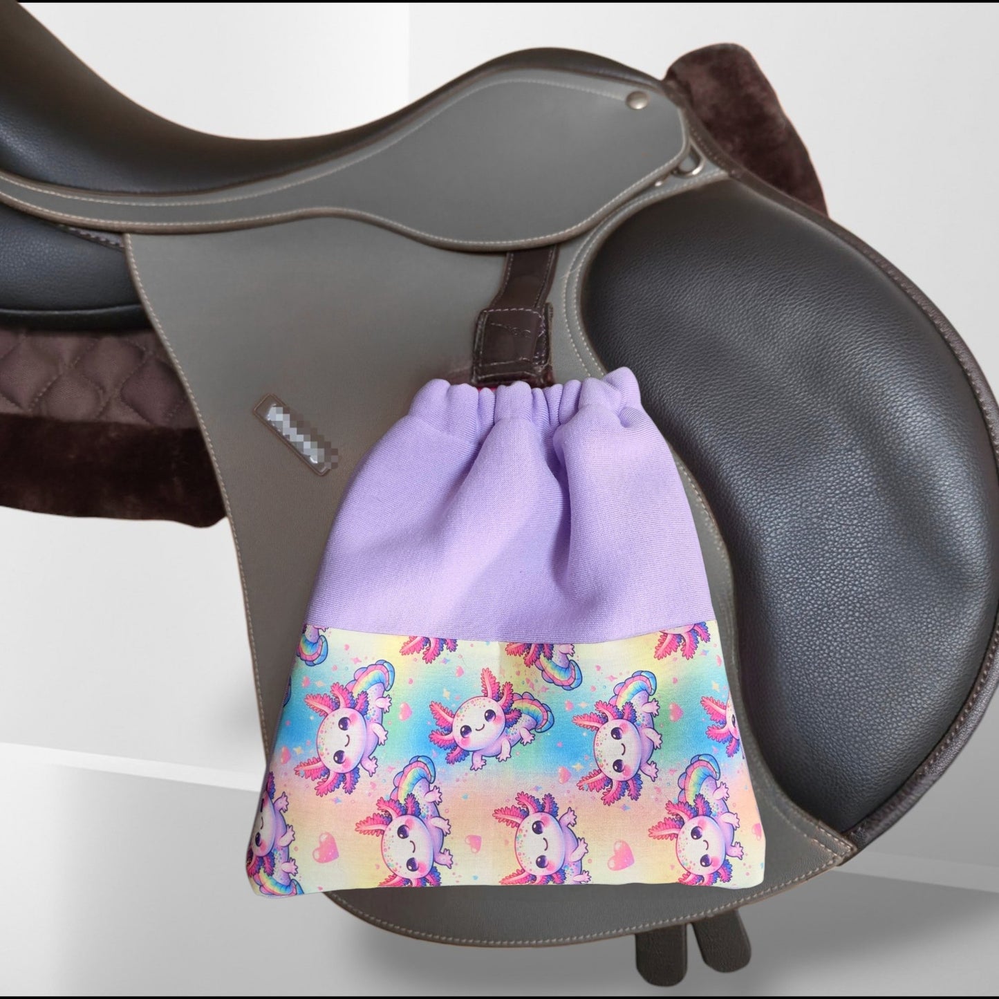 Stirrup Socks - Lavender Axolotl