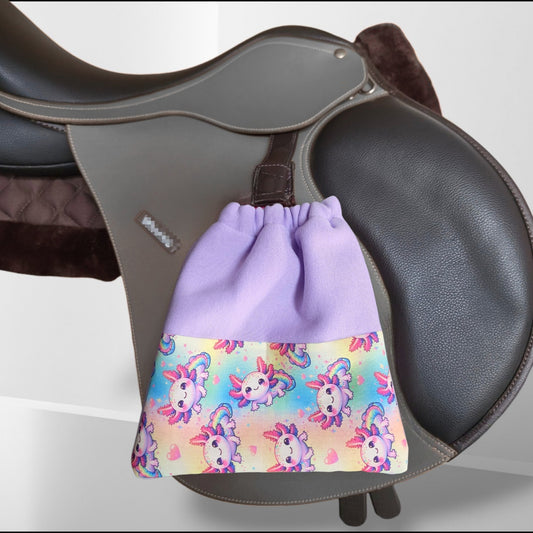 Stirrup Socks - Lavender Axolotl