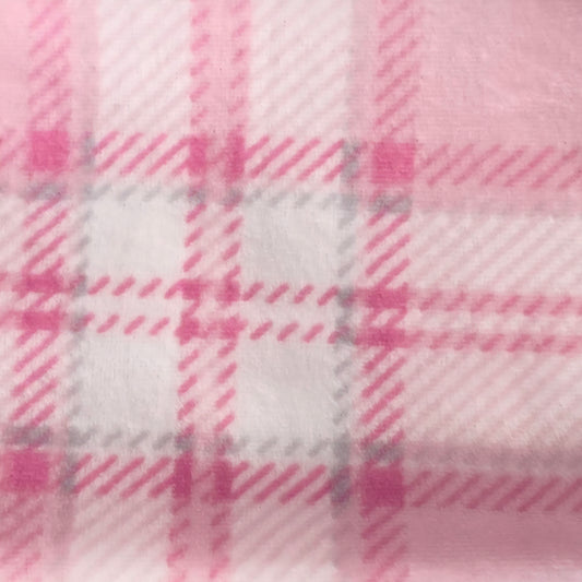 Stirrup Socks - Pale Pink Plaid