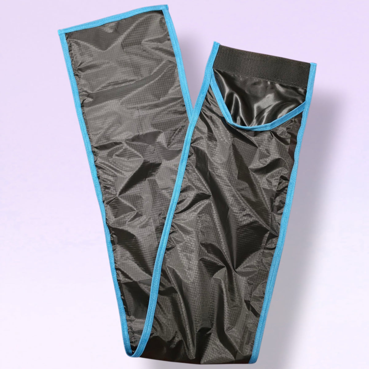 Jaded Unicorn Rugged FeatherLite Tail Bag in colour Black with Electric Blue trim 