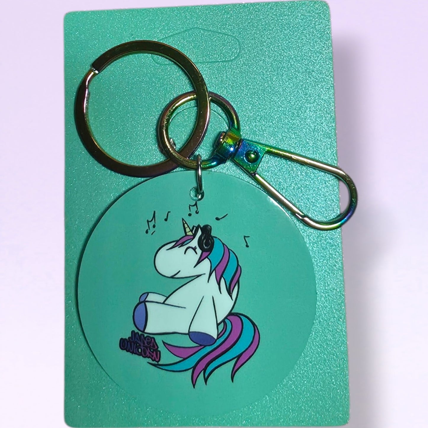 Jaded Unicorn Acrylic Keyring - Mint