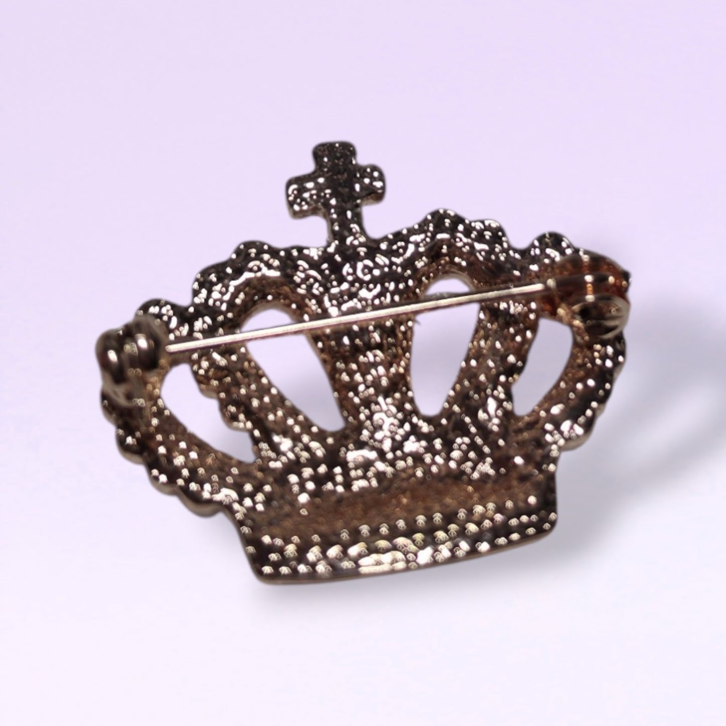 Rose Gold Crown Lapel Pin