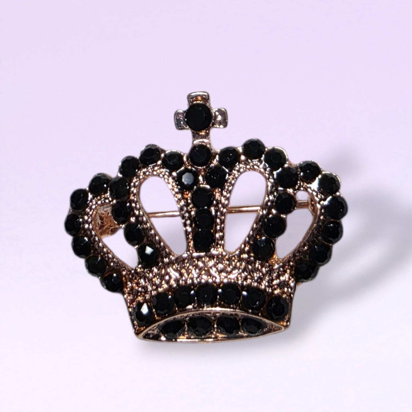 Rose Gold Crown Lapel Pin