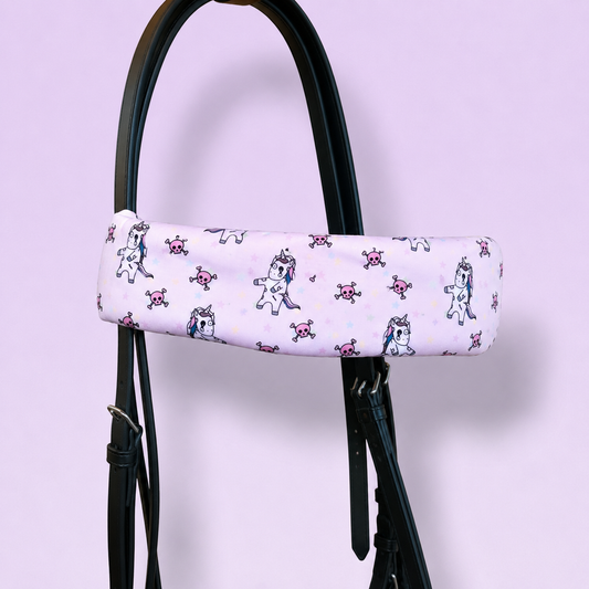 Water Repellent Zombie Unicorn Browband Cover