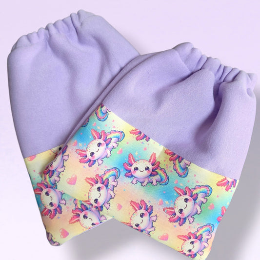 Stirrup Socks - Lavender Axolotl