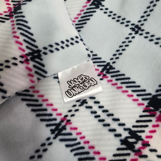 Stirrup Socks - Black & Pink Plaid