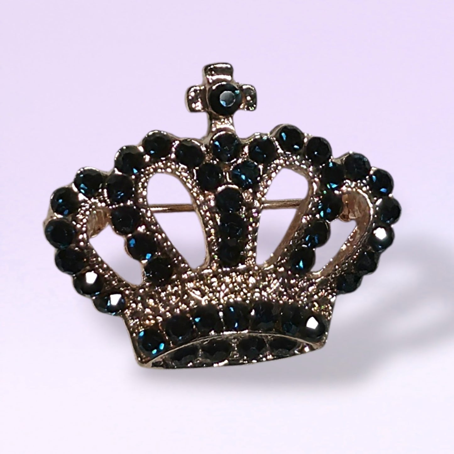 Rose Gold Crown Lapel Pin