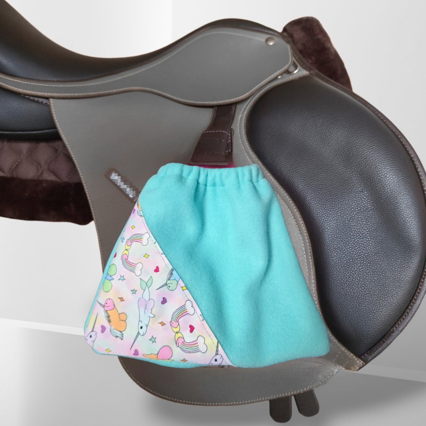 Stirrup Socks - Turquoise Peen-icorns (18+)