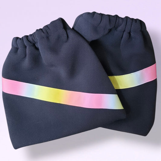 Stirrup Socks Navy & Rainbow