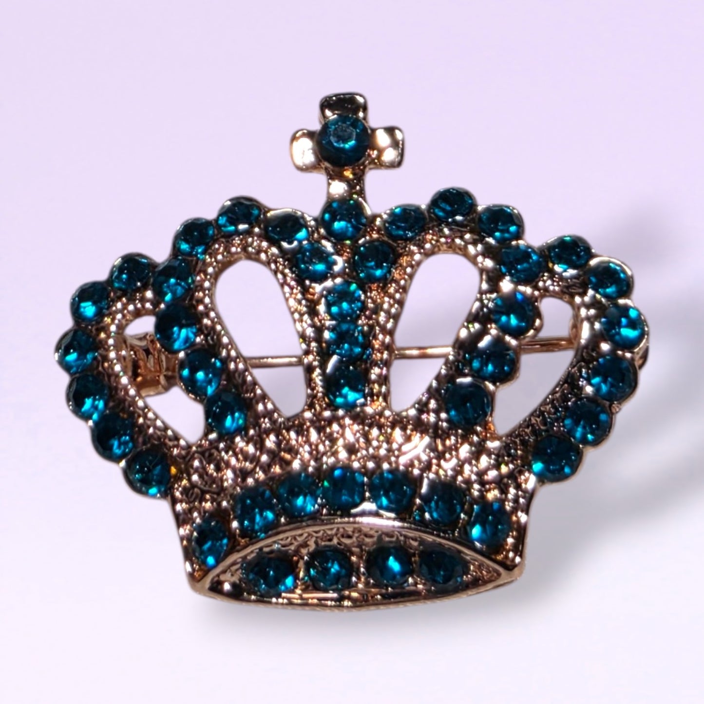 Rose Gold Crown Lapel Pin
